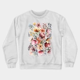 Loose florals Crewneck Sweatshirt